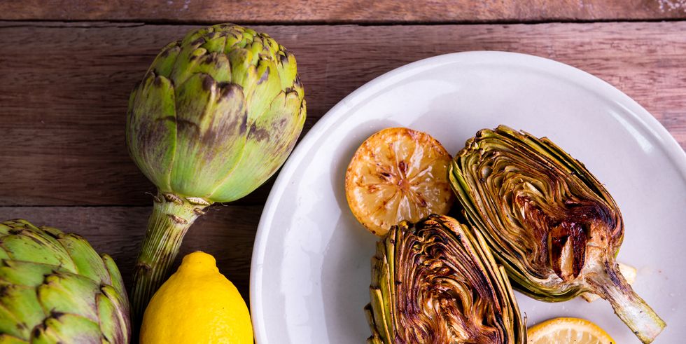 grilled artichokes roasted
