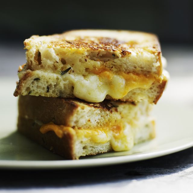 Grilled cheese with aged cheddar on rosemary bread