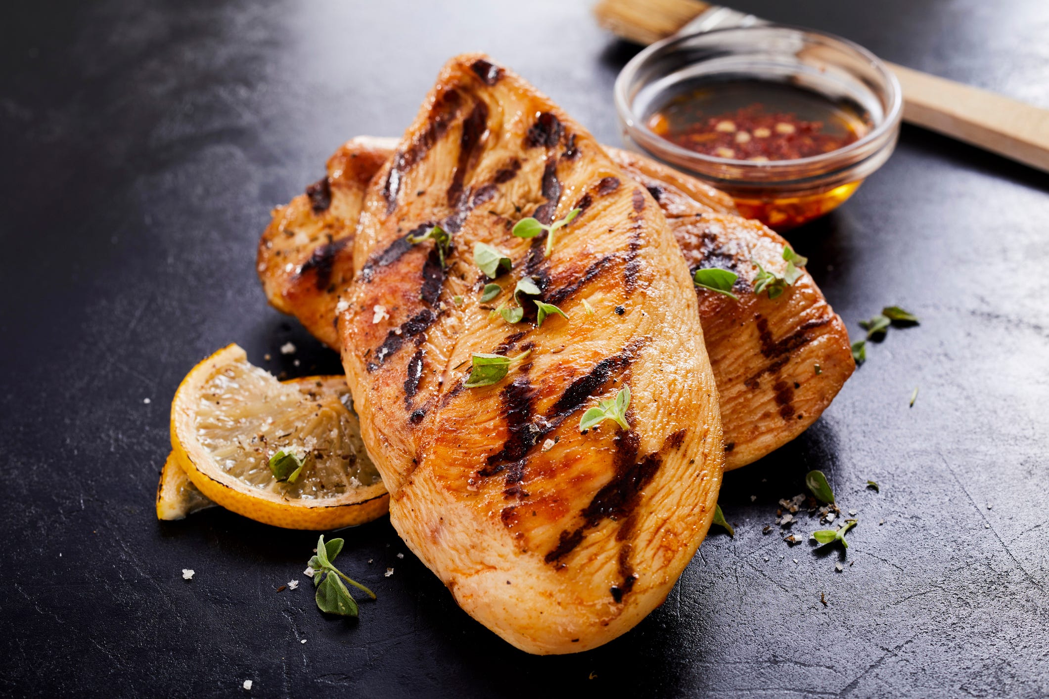 grilled chicken breasts