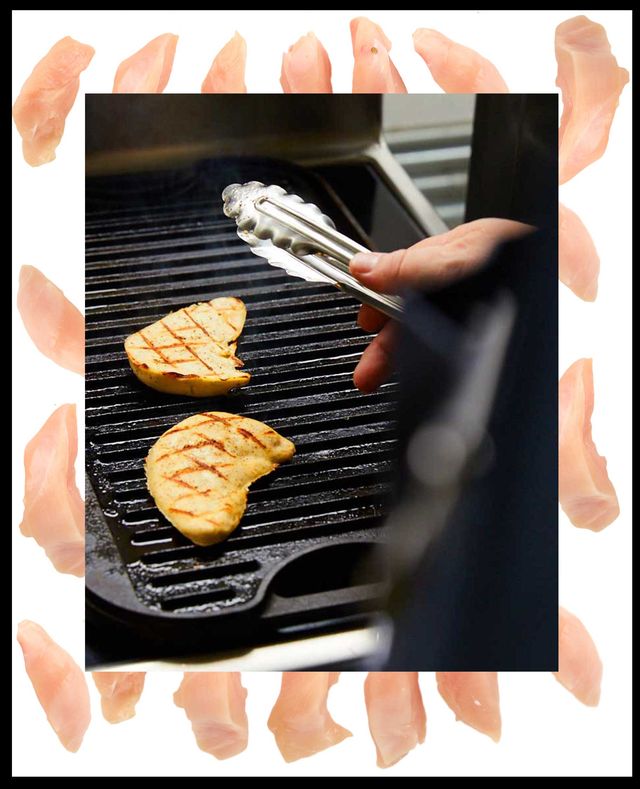 Just’s cultured chicken getting grilled to perfection.
