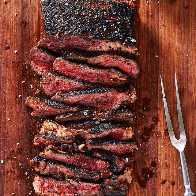 grilled chuck roast topped with sea salt