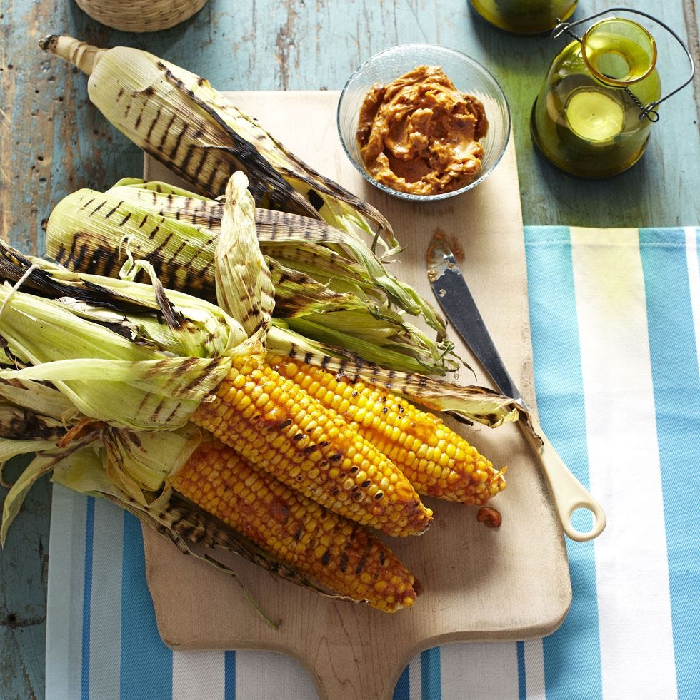 grilled corn with barbecue butter