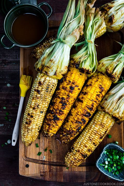 grilled corn with honey miso butter