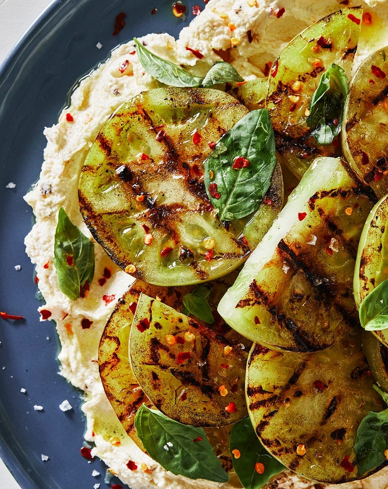 grilled green tomatoes