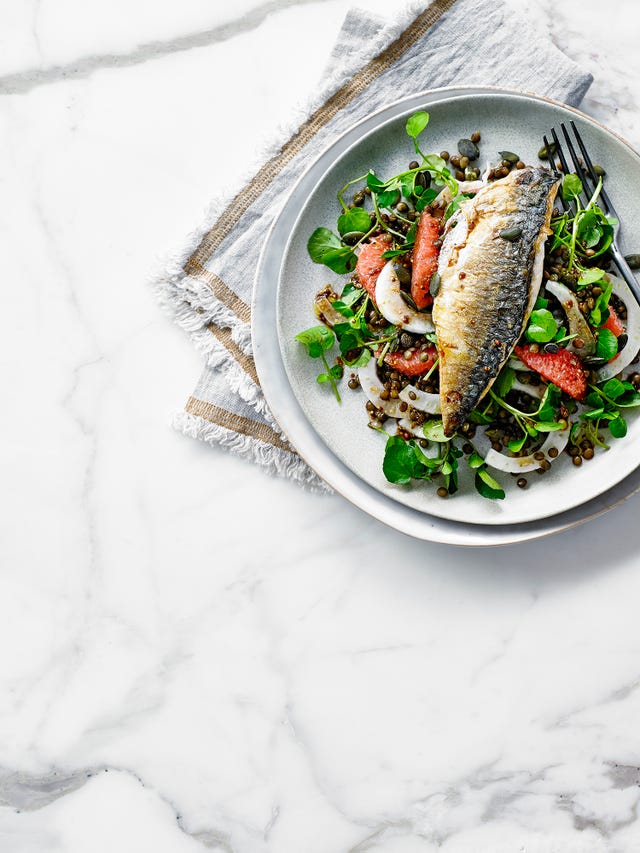 best summer salads grilled mackerel, grapefruit and fennel salad