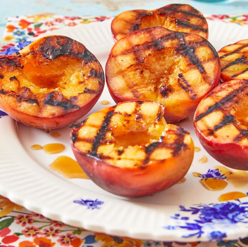 Grilled Peaches and Cream - Onion Rings & Things