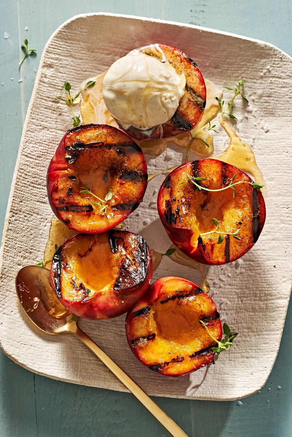 grilled peaches