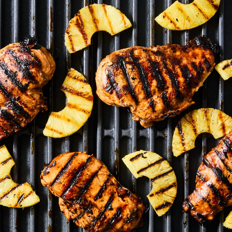 poulet à l'ananas grillé