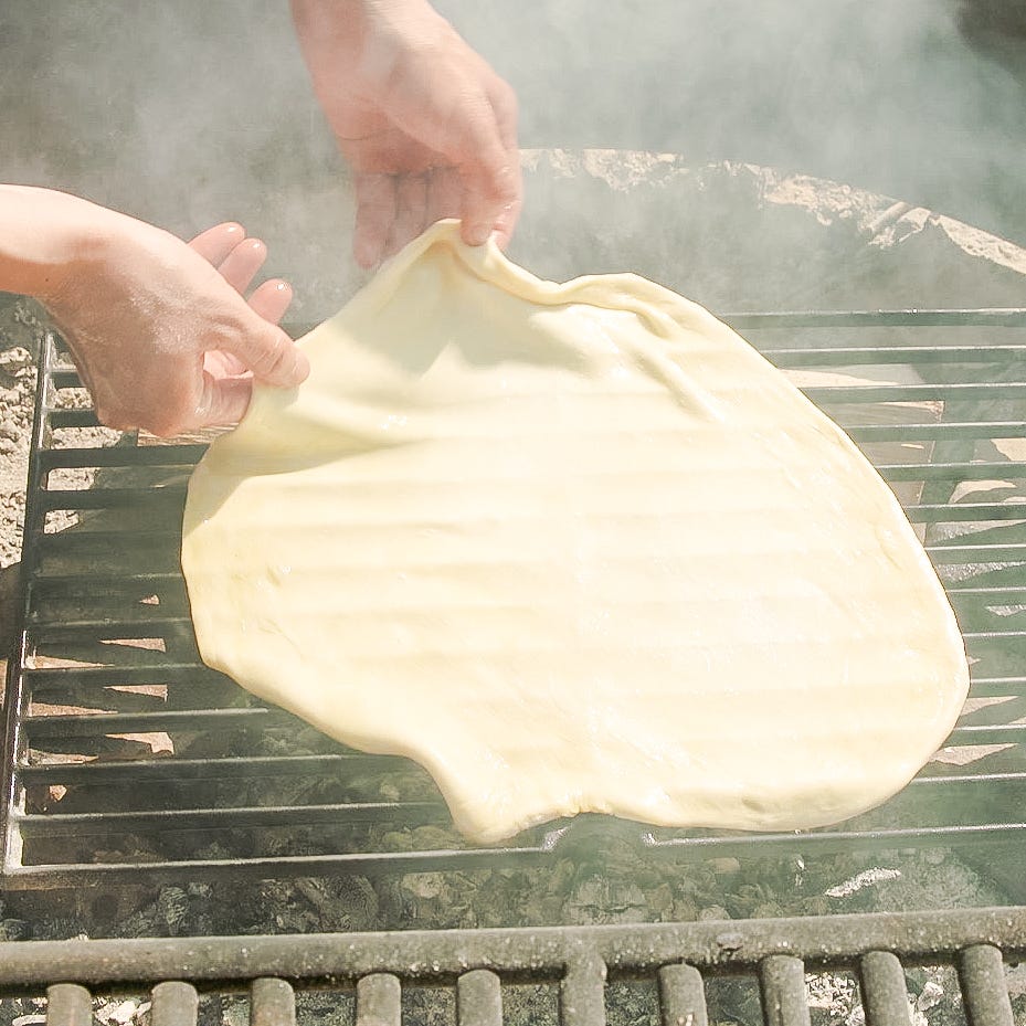 grilled pizza video stills