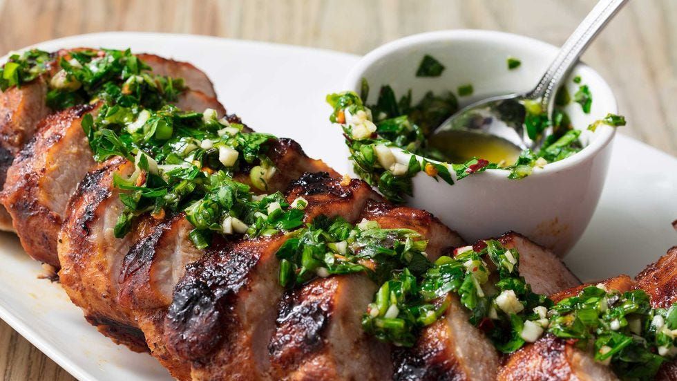 preview for Drizzle This Grilled Pork Tenderloin With Zesty Herb Sauce