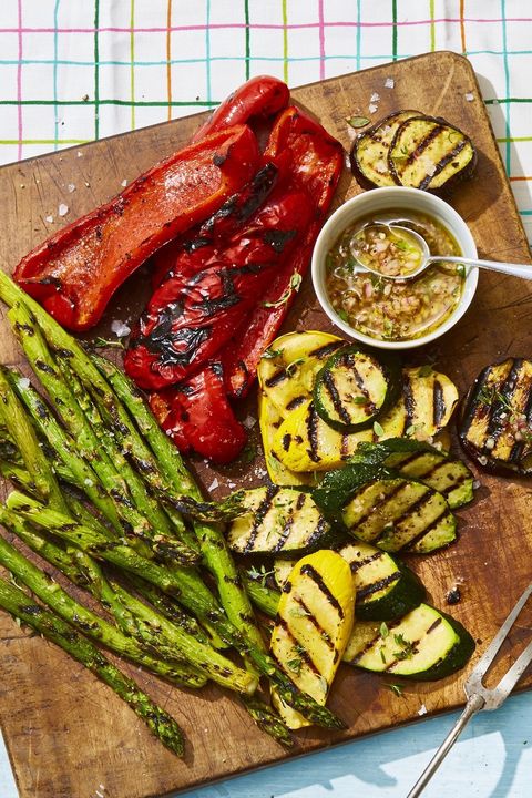 healthy side dishes   roasted grilled vegetable board