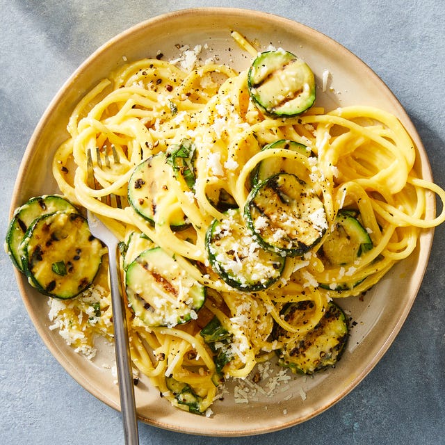 grilled zucchini carbonara