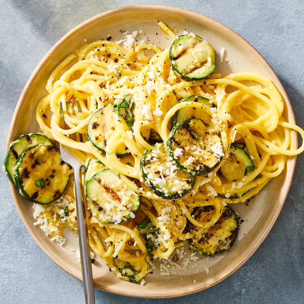 grilled zucchini carbonara