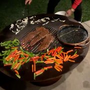 round low cooktop and grill that chrissy teigen bought