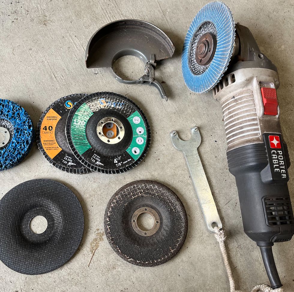 porter cable power hand grinder with discs