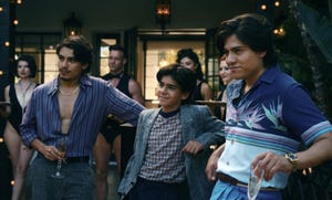 a group of people standing together