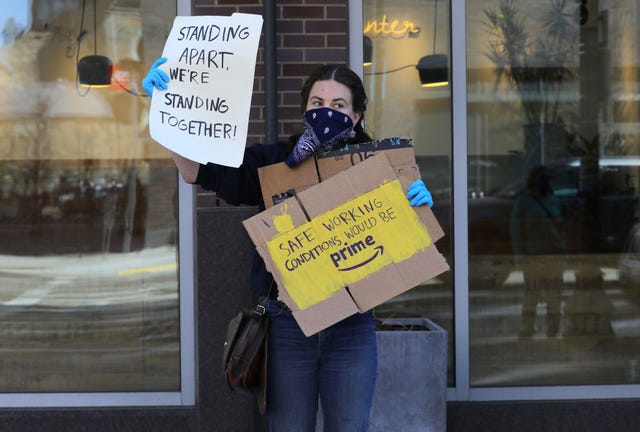 essential workers protest