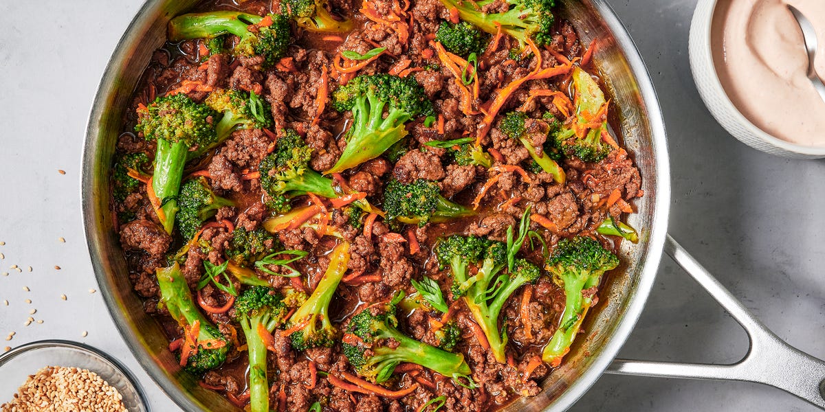 Best Ground Beef Stir-Fry Teriyaki Bowls Recipe - How To Make Beef Stir