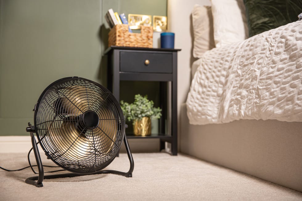 a fan on a table