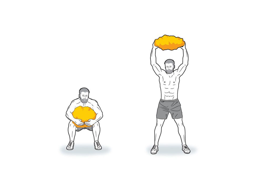 how strongmen build their body