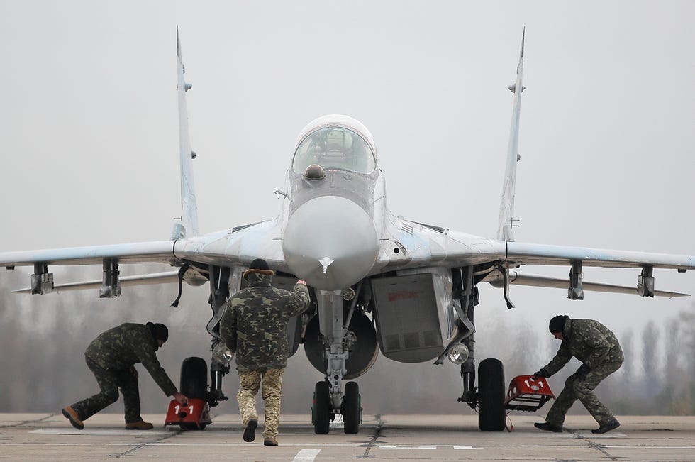 training session of ukrainian air force at a military airbase in vasylkiv village