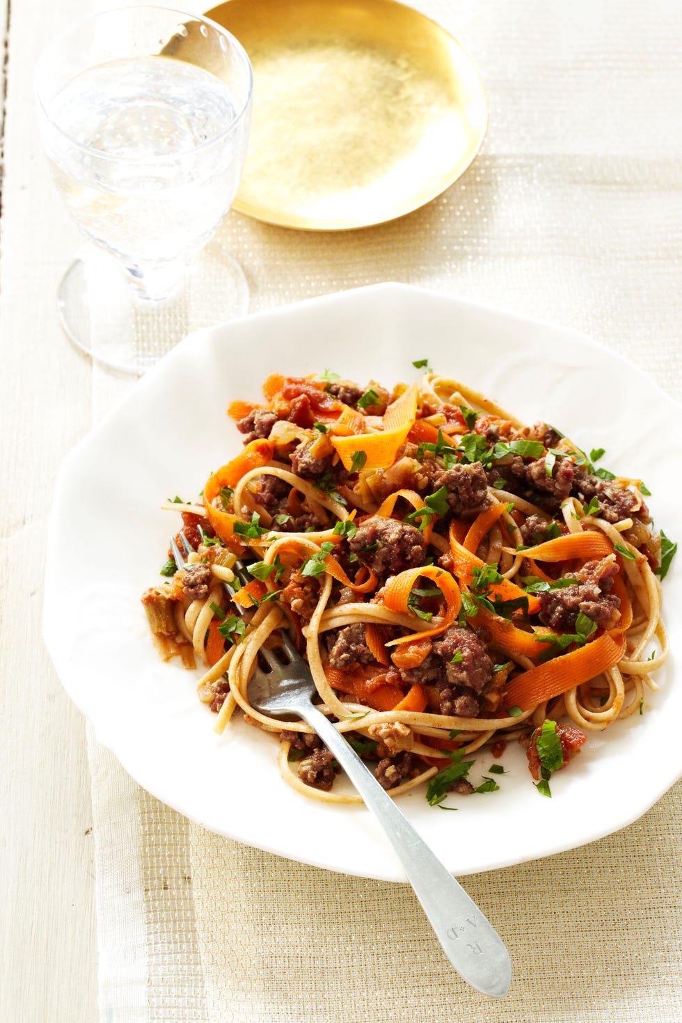 linguine with carrot turkey ragu