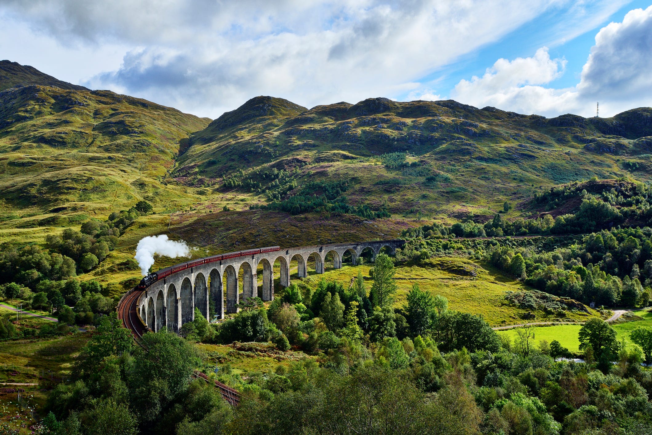 a bridge over a river