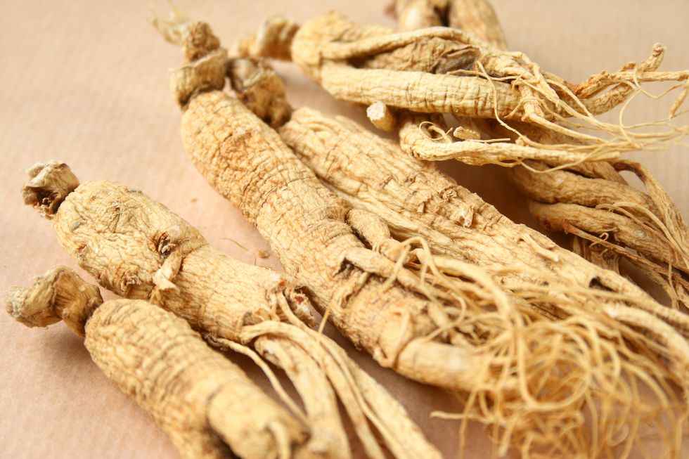 group of ginseng root