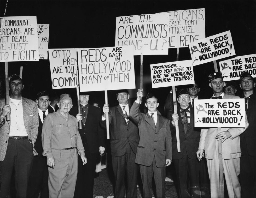 anti communism demo in hollywood