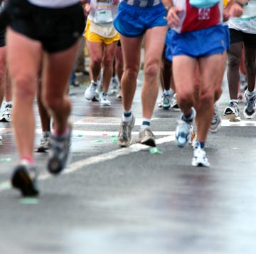 Group of runners on the Road group of runners on the road