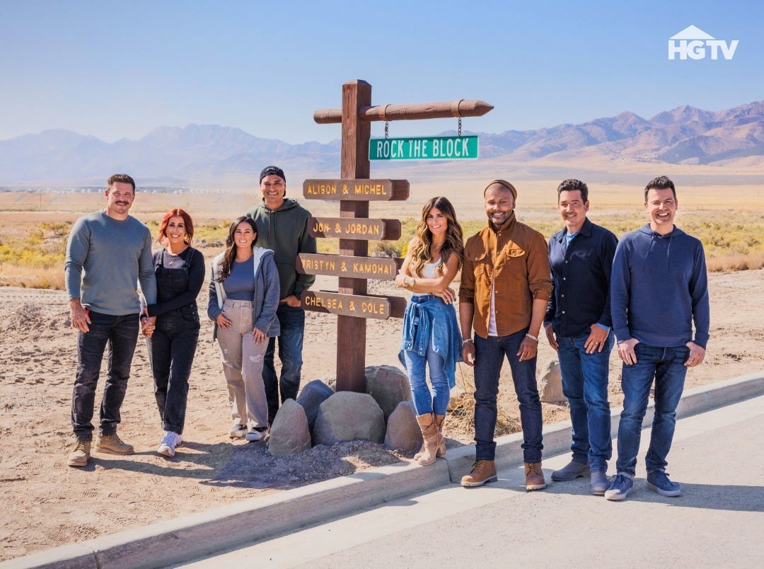 group of individuals gathered near a directional sign