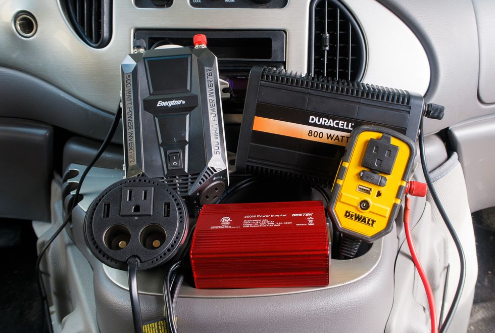 best power inverters tested group shot center console