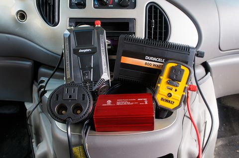 best power inverters tested group shot center console