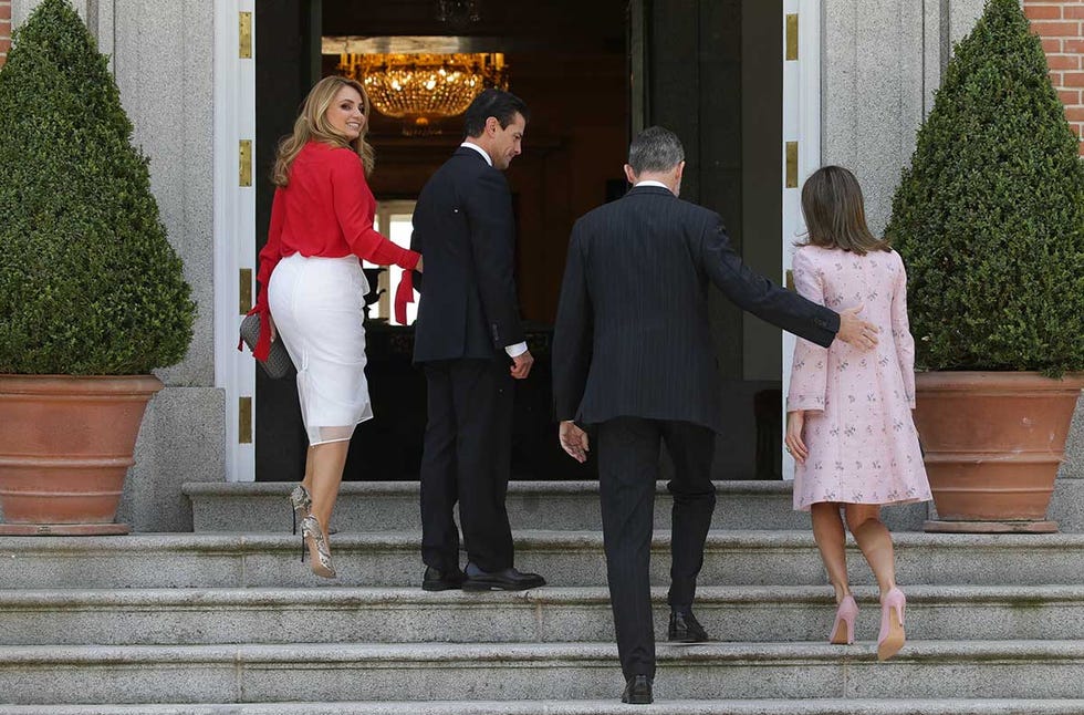 Letizia y Felipe reciben a los Peña Nieto