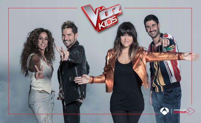 Rosario, David Bisbal, Vanesa Martin y Melendi en 'La Voz Kids' 