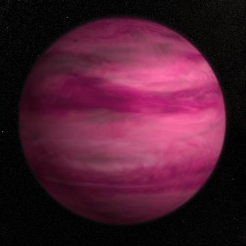 een afbeelding van de roze planeet gj 504b