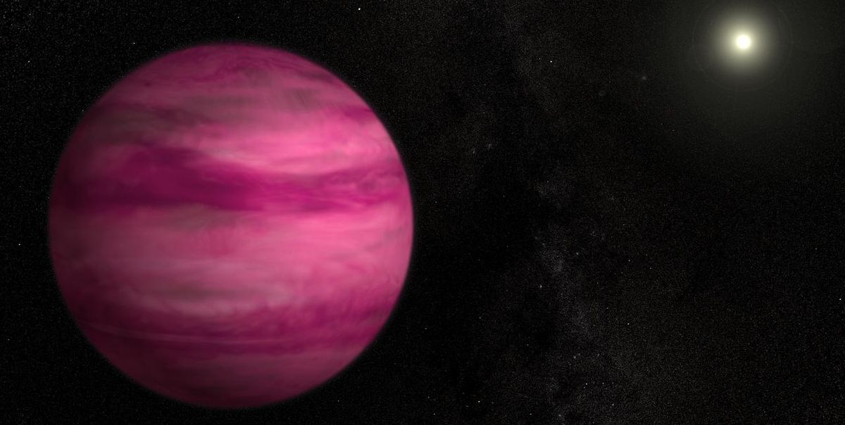 This exoplanet is pink in color.  how is that possible?