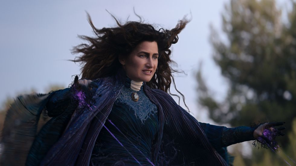 kathryn hahn as agatha harkness in marvel studios' wandavision exclusively on disney photo courtesy of marvel studios ©marvel studios 2021 all rights reserved