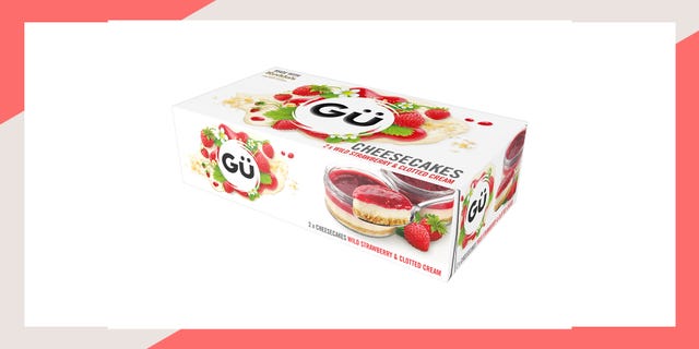 gu strawberry and cream cheesecake pots