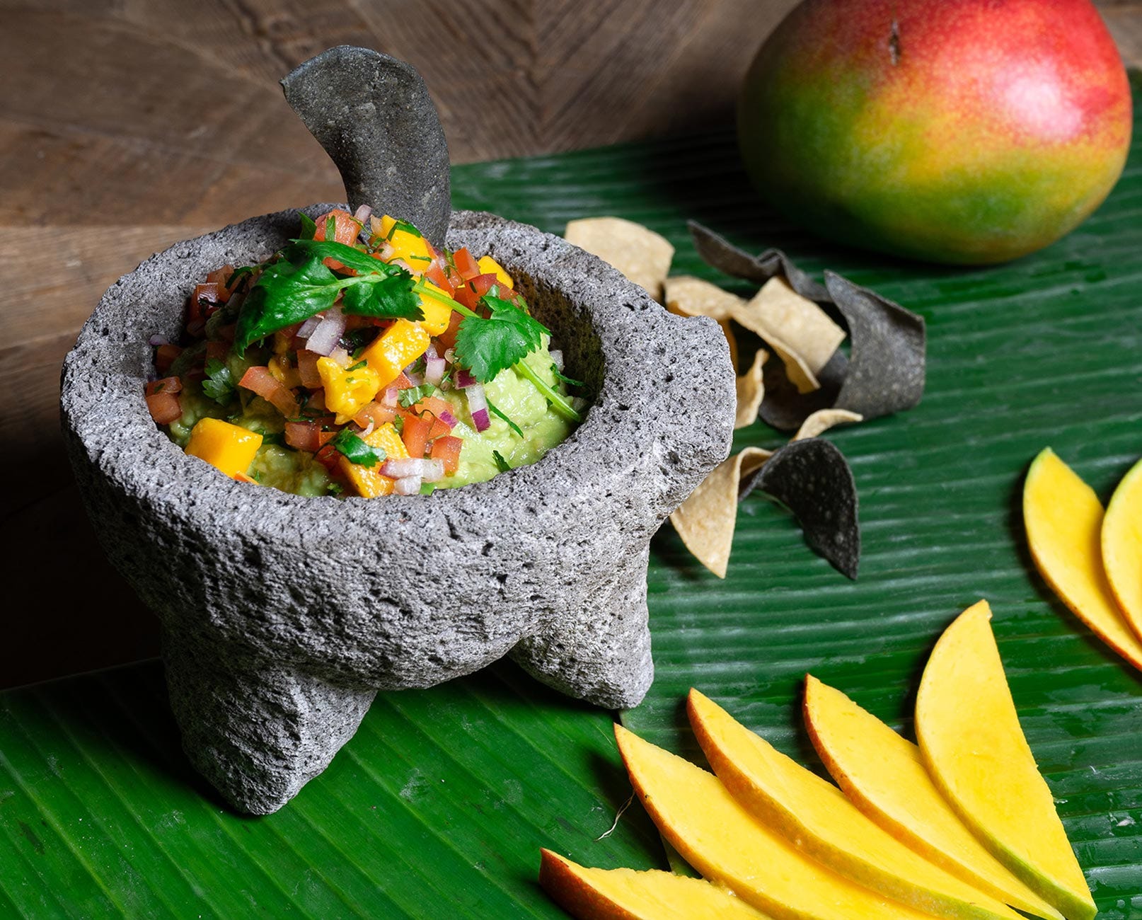 guacamole costeño con mango