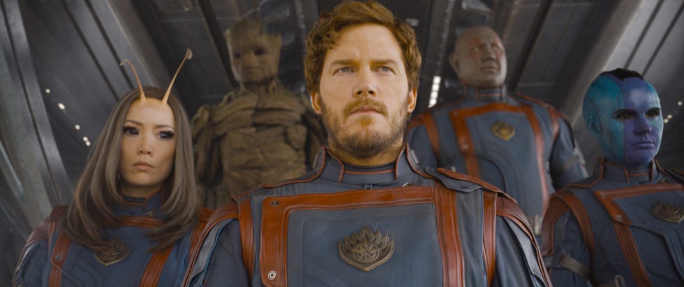 chris pratt, guardians of the galaxy vol 3