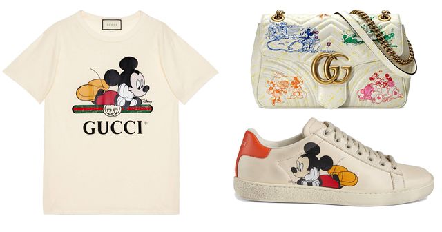 Gucci x Disney Mickey Mouse Wool Scarf in Orange
