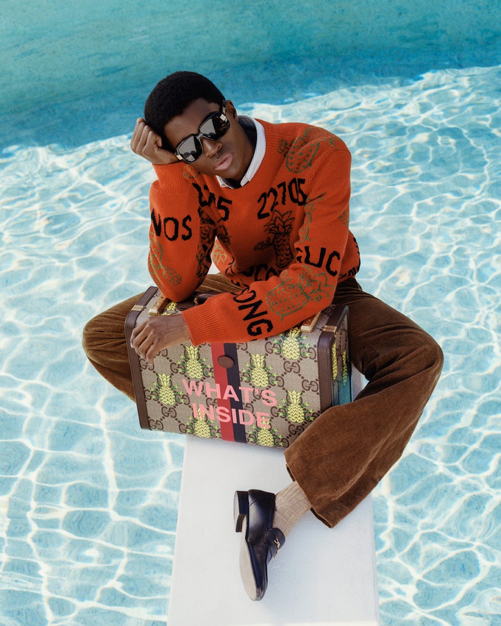 Gucci x One Piece Lookbook Collaboration for ELLE MEN Magazine