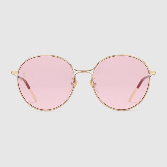 Eyewear, Sunglasses, Glasses, Pink, Personal protective equipment, aviator sunglass, Vision care, Peach, Goggles, Material property, 
