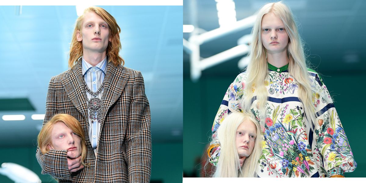 Models Carried Their Own Severed Heads at the Gucci Show