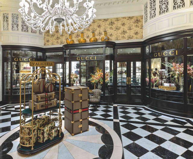 Gucci opens a luxurious new luggage pop-up at The Savoy in London