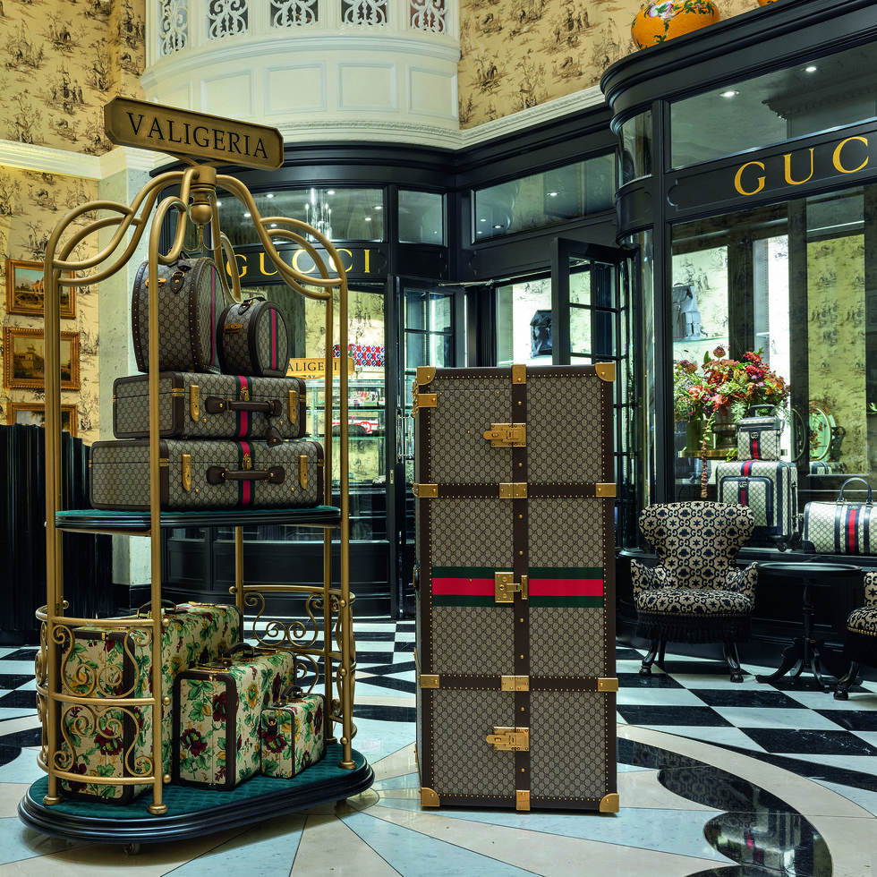 Gucci opens a luxurious new luggage pop-up at The Savoy in London