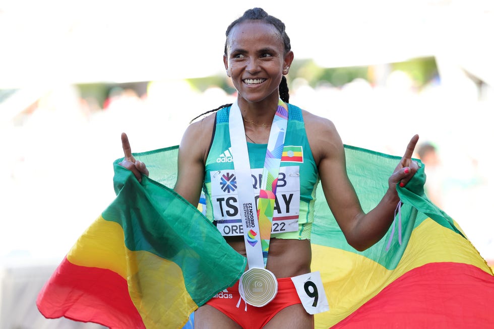 la campeona del mundo gudef tsegay