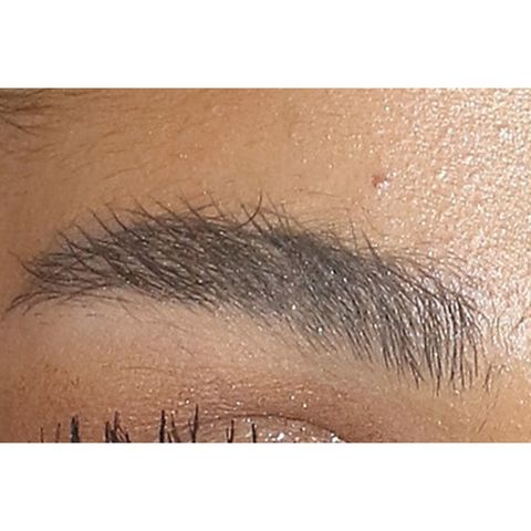 Eyebrow, Hair, Skin, Forehead, Close-up, Eyelash, Eye, Beige, Facial hair, 