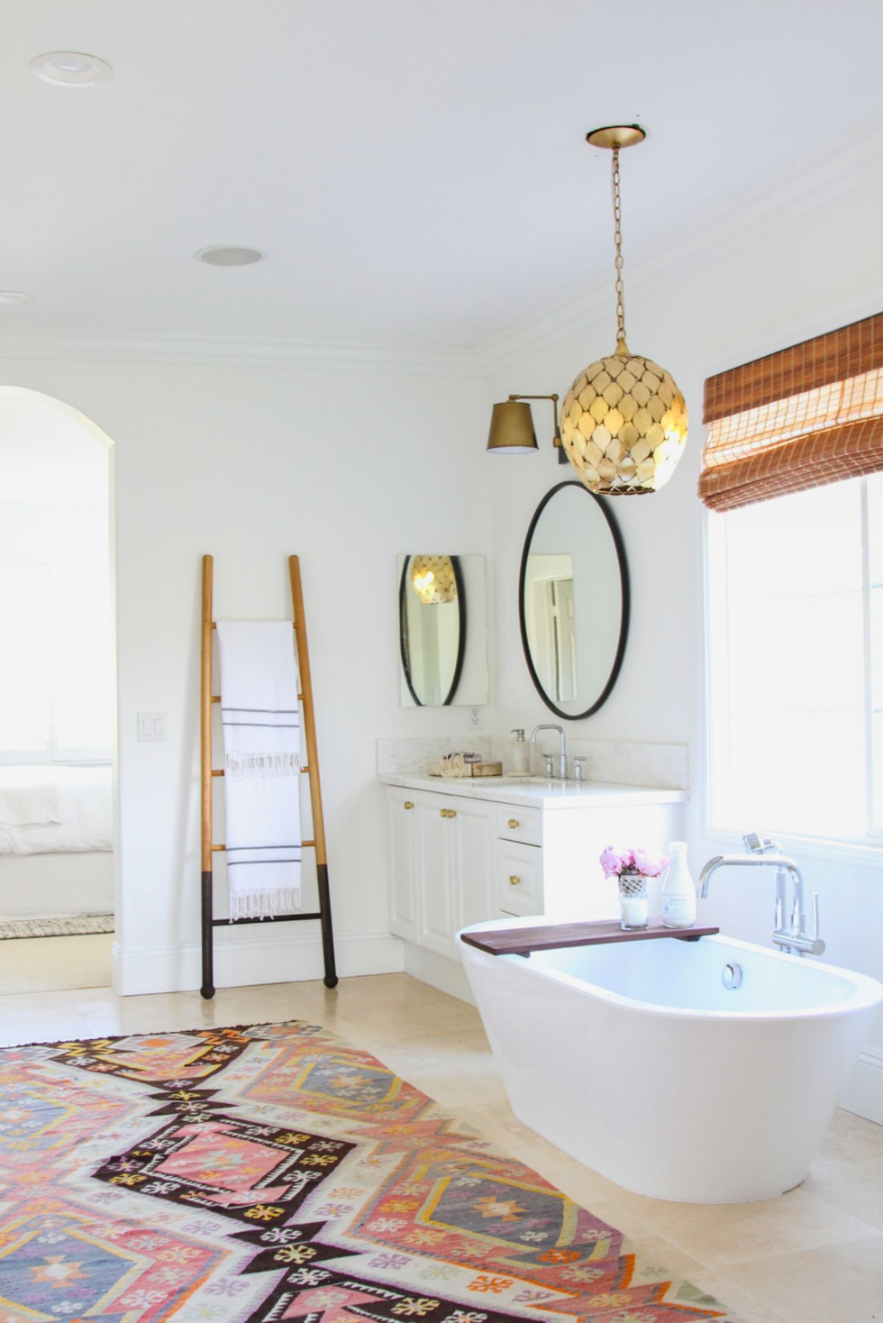 guest bathroom ideas warm and bright tones